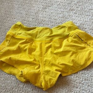 Yellow Women's Shorts